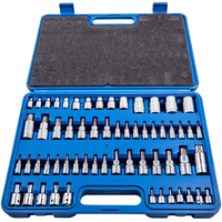 Torx Steckschlüssel Satz Werkzeug 60-tlg. Innentorx Steck Nuss Set Nüsse 3/8 1/2