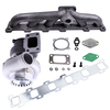 Turbo Turbolader + Auspuffkrümmer Kit kompatibel für Nissan Patrol 4.2L TD42 GQ Y60 Y61