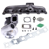 Turbo Turbolader + Auspuffkrümmer Kit kompatibel für Nissan Patrol 4.2L TD42 GQ Y60 Y61