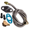 Universal 41’’ Turbo Oil Feed + Ölrücklaufleitung Hose Kit 1/8 NPT 4AN T3 T4