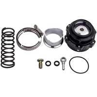 Universel 50 mm NOIR V Band Turbo Booster Blow OFF BOV Dump Ventil + 2 Ressorts