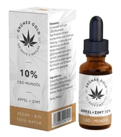 CBD Öl 10% Apfel + Zimt (Kurzes MHD) - Grünes Gold