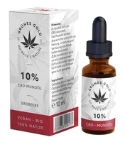 CBD Öl 10% Erdbeere (Kurzes MHD) - Grünes Gold