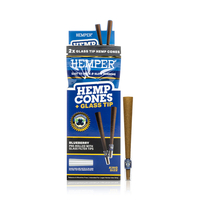 King Size Cones + Glass Tip 2PK - HEMPER