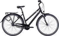 Citybikes Pegasus Piazza 7 trapez schwarz matt (Rahmenhöhe: 50 cm Körpergrösse 160 - 170 cm)