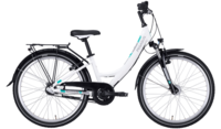 Kinder Fahrrad Pegasus Avanti 3 weiß 24 Zoll Wave (Rahmenhöhe Kinder: 24 Zoll Körpergrösse 140 - 150 cm)