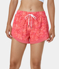 Halara - Breezeful™ Schnell trocknende 2-in-1-Shorts mit Kordelzug und Kontrast-Mesh 7, 6 cm-Farbdruck - Desert Rose tie dye - S