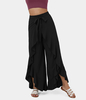 Halara - Breezeful™ Schnell trocknende Flowy Tanzhose mit hoher Taille,  Schnürung und Rüschensaum - Schwarz - XL(regular)