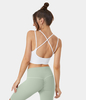 Halara - Crisscross rückenfreier Yoga-Sport-BH - Weiß - S