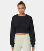 Halara - Cropped Korsett-Sweatshirt - Schwarz - L