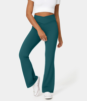 Halara - Crossover Flare Yoga-Leggings mit hohem Bund - Atlantic Deep - XS(petite)