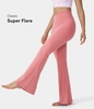 Halara - Crossover Super Flare Leggings mit hoher Taille und hintere Taschen - Süßigkeiten Rosa - M(petite)