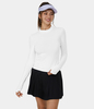 Halara - Daumenloch Basic Golf Sport Top - Weiß - L