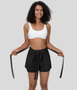 Halara - Einteilige,  lässige Flowy Shorts mit hoher Taille und Schnürung - Tap Shoe - XL