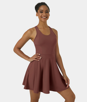 Halara - Everyday Aktivitätskleid-New Classic - Brandy Brown - XL