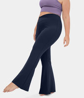 Halara - Plus Size Crossover-Leggings mit hoher Taille und hinterer Tasche - Mitternachtsblau - 1X