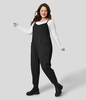 Halara - Plus-Size Rückenfreier,  knöchellanger,  konischer Overall-Jumpsuit mit mehreren Taschen - Tap Shoe - 2X(regular)