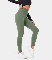 Halara - Po-Lifting Leggings mit hohem Bund,  Scrunch und nahtlosem Flow - Sea Spray - M(full_length)