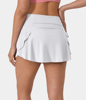 Halara - Schlichter 2-in-1-Tanzrock mit Rückenbundtaschen - Weiß - M