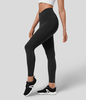 Halara - Schnell trocknende 7/8-Workout-Leggings mit hohem Bund und überkreuzten Taschen - Schwarz - XS(7/8)