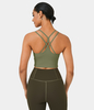 Halara - Softlyzero™ Airy Yoga-Tanktop mit überkreuzten,  gekreuzten Trägern - Loden Green - L