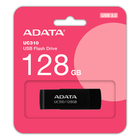ADATA UC310 - 128 GB - USB Typ-A - 3.2 Gen 1 (3.1 Gen 1) - 100 MB/s - Drehring - Schwarz uc310-128g-rbk