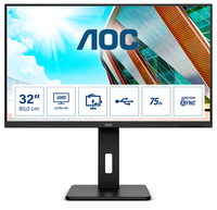 AOC U32P2 - LED-Monitor - 80 cm (31.5") - 3840 x 2160 4K @ 75 Hz
