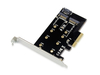 Conceptronic EMRICK 2-in-1-M.2-SSD-PCIe-Adapter SATA AHCI NVMe - PCIe - M.2 - PCIe 3.0 - Passiv - Ch emrick04b