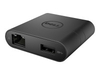 Dell DA200 - Adapter USB-C zu HDMI,  VGA,  Ethernet,  USB 3.0