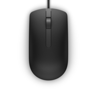 Dell MS116 - Maus - optisch - 2 Tasten - kabelgebunden 570-aair