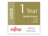 Fujitsu Scanner Service Program 1 Year Gold Service Renewal for Fujitsu Low-Volume Production Scanne
