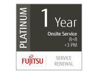 Fujitsu Scanner Service Program 1 Year Platinum Service Renewal for Fujitsu Mid-Volume Production Sc