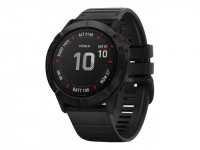 Garmin fenix 6X Pro - Schwarz - Sportuhr mit Band - Silikon - schwarz - Anzeige 3.6 cm (1.4")