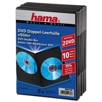 Hama DVD-ROM Slim Double Box 00051184 Slim Jewel Case für Speicher-DVD - Kapazität: 2 DVD