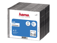 Hama Slim Jewel Case für Speicher-CD 00051167 Schwarz (Packung mit 25)