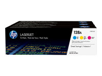 HP 128A - 3er-Pack - Gelb,  Cyan,  Magenta - Original - LaserJet - Tonerpatrone (CF371AM)