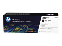 HP 305X - 2er-Pack - Hohe Ergiebigkeit - Schwarz - Original - LaserJet - Tonerpatrone (CE410XD)