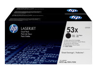 HP 53X - 2er-Pack - Hohe Ergiebigkeit - Schwarz - Original - LaserJet - Tonerpatrone (Q7553XD)
