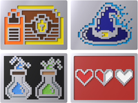 HP HyperX Badge Pack 85u19aa 8 Bit Magnetic Badges - 20, 1 mm