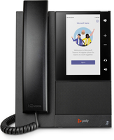 HP POLY CCX 505 Business-Medientelefon für Microsoft Teams und PoE-fähig 82z79aa IP-Telefon - Schwarz