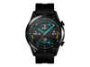 Huawei Watch GT 2 - Sport - 46 mm - schwarzes Edelstahl - intelligente Uhr mit Riemen - Flouroelasto