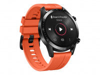 Huawei Watch GT 2 - Sport - 46 mm - schwarzes Edelstahl - intelligente Uhr mit Riemen - Flouroelasto