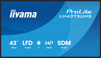Iiyama ProLite LH4375UHS-B2AG lh4375uhs-b2ag 109 cm (43") Diagonalklasse (108 cm (42.5")