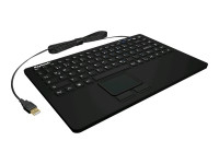 KeySonic KSK-5230 IN Industrie Tastatur mit Touchpad,  schwarz,  wasserdicht IP68