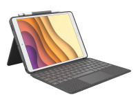 Logitech Combo Touch - Tastatur und Foliohülle - mit Trackpad - hintergrundbeleuchtet - Apple Smart
