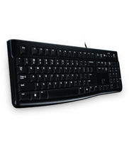 Logitech K120 Keyboard schwarz,  USB,  Griechisch 920-002490
