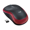 Logitech M185 Wireless Mouse schwarz/rot,  USB 910-002240