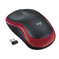 Logitech M185 Wireless Mouse schwarz/rot,  USB 910-002240