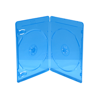 MEDIARANGE BOX39-2-50 - Blu-ray-Gehäuse - 2 Disks - Blau - Transparent - Kunststoff - 120 mm - Staub