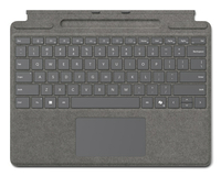 Microsoft Surface Pro Keyboard mit Copilot-Taste und Stiftaufbewahrung (ohne Stift) 8xb-00190 Platin - DE